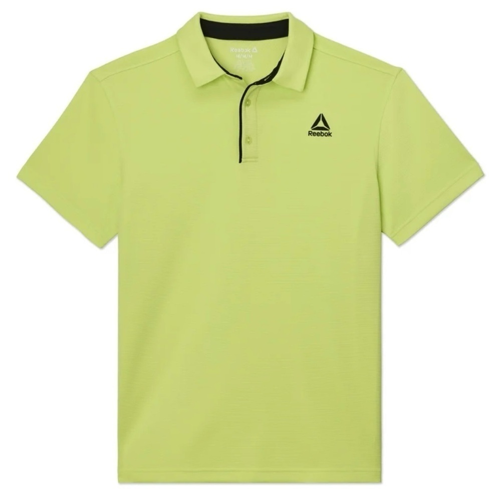 Reebok Men's Bright Lime Polo Shirt - Picture 2 of 10